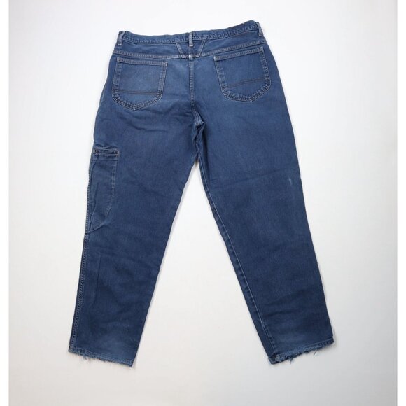 Vtg 90s Marithe Francois Girbaud Mens 40x32 Thrashed Baggy Fit Denim Jeans USA - Picture 12 of 16